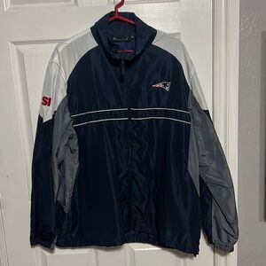 🔥🔥 Vintage NEW ENGLAND PATRIOTS SI NFL Windbreaker Jacket - EXCELLENT - Sz XL